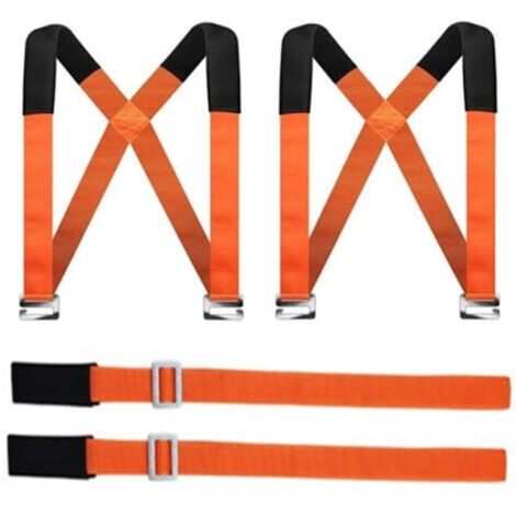 SABIR Sangles de transport de meubles 2,9m – Largeur 5cm – Charge maximale 300kg – Supports amovibles pour soulager le dos