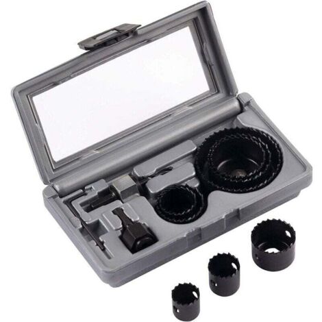 SABIR scie cloche pour le travail du bois - boîte en plastique - scie cloche scie cloche pour plaques de plâtre - set de poinçonnage de plafond..