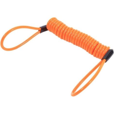SABIR Serrure de disque d'alarme de 15M, utilisation de roue de câble d'enroulement de rappel de ressort de rappel de Cable De Rappel Moto Cable Rappel Bloqueur Disque Moto Disc Brake Lock Cable