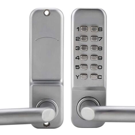 SABIR Serrure mécanique de Porte de Mot de Passe, Serrure codée de sécurité de Mot de Passe de Combinaison de Code de 1 à 11 Chiffres, Serrure de Porte mécanique sans clé en Alliage de Zinc