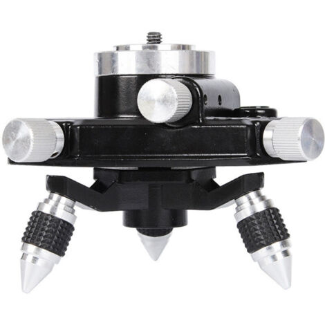 SABIR Support de niveau laser 360 ° Support de trépied standard en alliage d'aluminium à 360 degrés avec outil de niveau Laser à filetage 1/4"pour niveau laser,