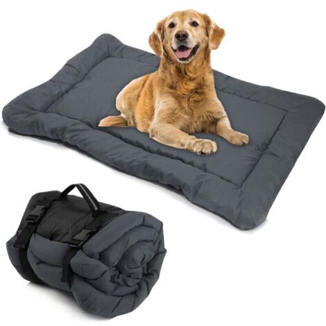 SABIR Tapis pliable pour chien 90x60 cm Imperméable et antidérapant Conception portable pour voyages Convient aux chiens et chats