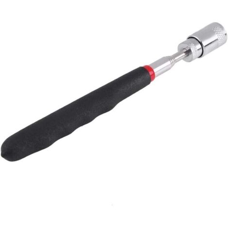 SABIR Téléscopique Outil de Ramassage à Aimant Magnétique Télescopique avec Lumière LED pour Ramasser les Ecrous et les Boulons,Ramassage Aimanté Télescopable Ramasse Magnétique