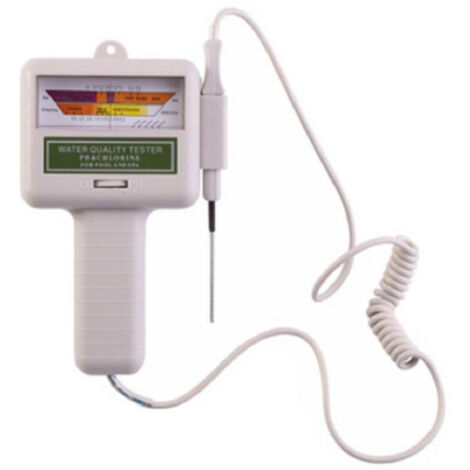 SABIR Testeur de Qualité de l'eau, Testeur PH Mètre Électronique Compteur de Chlore Portable PH mètre de Haute Précision pour l'eau Potable, la Culture Hydroponique, Les Aquariums, l'eau Potable