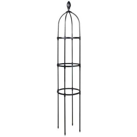 SABIR Tuteur de Jardin 145 cm Colonne rosiers Support pour Plantes grimpantes Ø 31.7 cm Obélisque de Jardin,AAFGVC