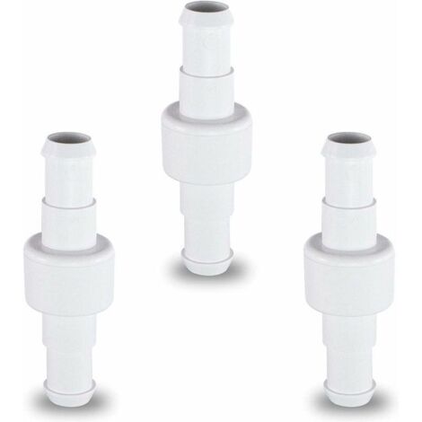 SABIR Tuyau de nettoyage de piscine pivotant à roulement à billes D20 de rechange pour tuyau de nettoyage de piscine Polaris 280 3900 pivotant à roulement à billes D20 D15 Lot de 3 en blanc