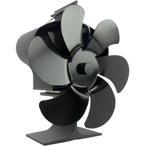 SABIR Ventilateur de poêle à bois à puissance thermique Ventilateur de poêle à bois non électrique Ventilateur de poêle à granulés Ventilateur de cheminée à 6 pales