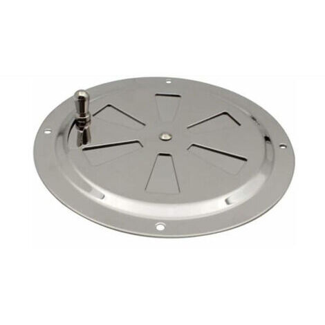 SABIR Ventilations rondes en acier inoxydable Grille de ventilation Reglable Rond Évent d'Aération Grille Évent à persiennes en acier inoxydable pour Fumeur,Camping-Car,Maison,Yachts Diamètre 125mm,1 
