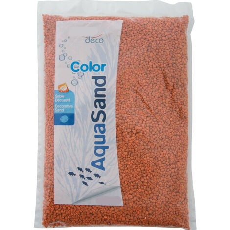 Sable décoratif 2-3 mm aqua Sand orange savane 1kg pour aquarium. - animallparadise - Orange