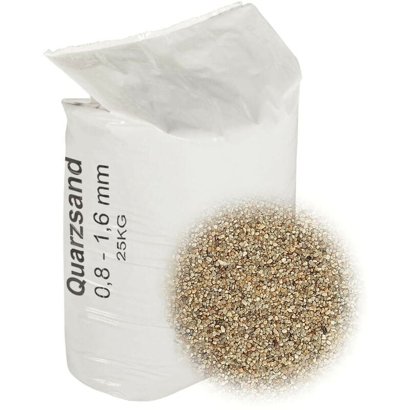 Sable filtrant 25 kg 0,8-1,6 mm