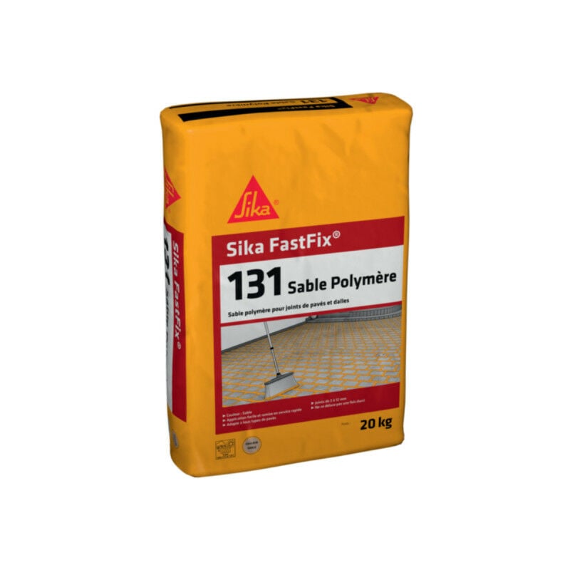 Sable polymère pour remplissage de joints de pavés et dalles Sika FastFix 131 - Ton sable - 20kg