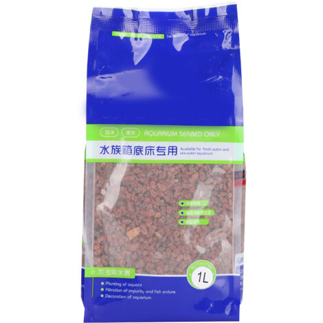 Sable Volcanique Coloré pour Aquarium - Pierre Décoration Bassin Poissons - 1L