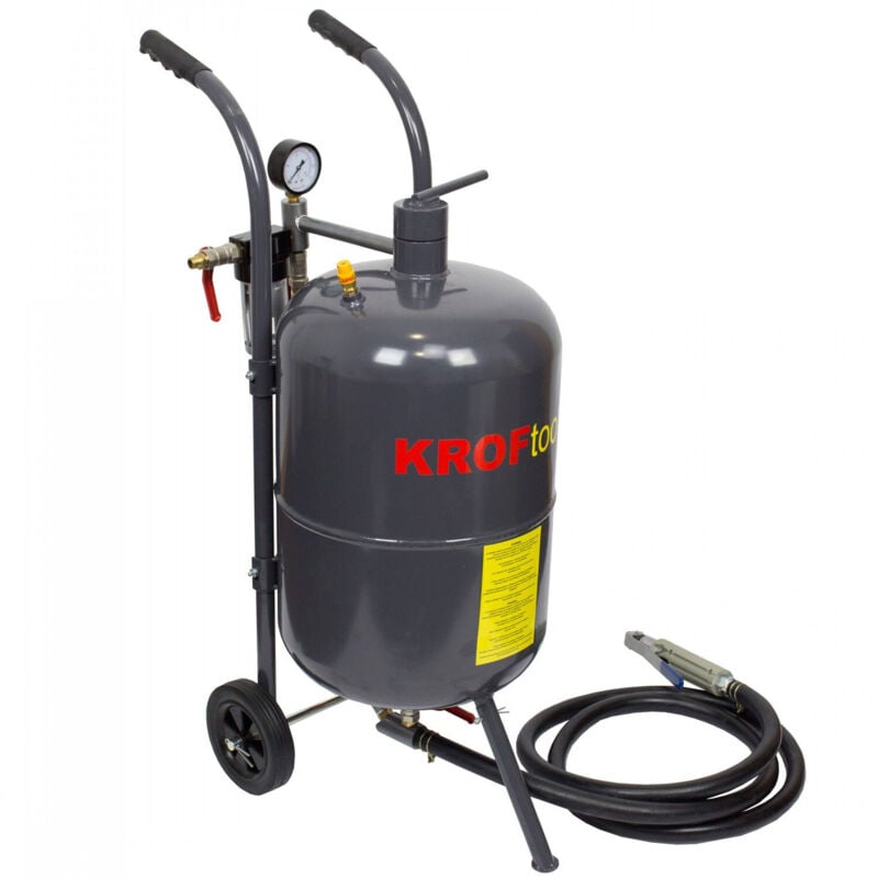 Kroftools - Sableuse mobile, sablage a air comprime 80l