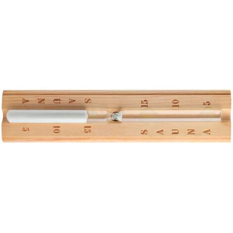 Sablier de Sauna en Bois - Minuteur 15 Minutes pour Spa et Hammam - Accessoire Décoratif