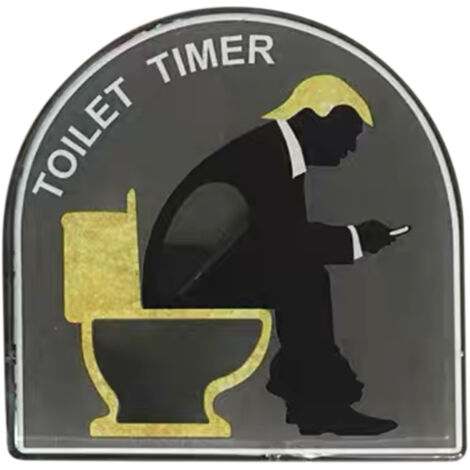 Sablier de Toilette Multicolore Comique 5 Minutes en PVC ABS pour Bathroom Décor