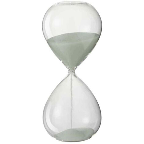 Sablier Déco "Verre" 24cm Blanc