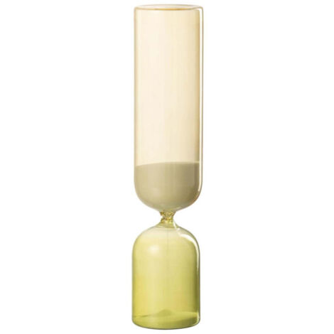 Sablier Design en Verre "Minutes" 30cm Vert