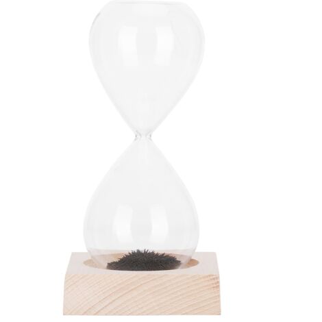 Sablier Magnétique avec Base pour Décoration d'Intérieur et Cadeau d'Anniversaire