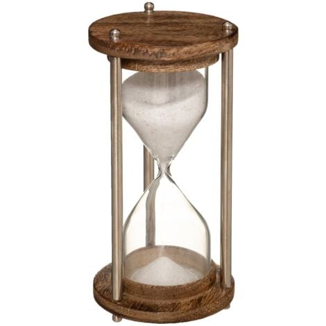 Sablier métal et verre H15cm - Atmosphera créateur d'intérieur