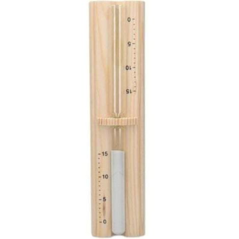 Sablier Sauna - Sablier 15 Minutes en Bois de Pin pour Séance de Sauna Hammam Spa - Accessoire Minuteur Détente Relaxation Bain Vapeur