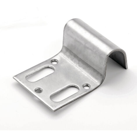 Sabot à visser 540903 – Acier zingué 90x95 mm – Fixation rapide pour portails – Résistant aux intempéries – Mermier - M-540903