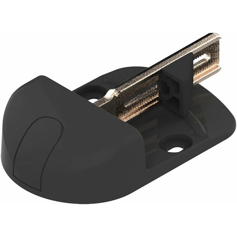 Store Menuiserie - Sabot automatique, Noir, Composite, Butée de 20, Battant ep.25 à 85 mm, pour Portail