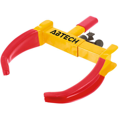 Sabot bloque roue antivol – Pince universelle avec 2 clés – Largeur de roue 135 à 270 mm – Protection efficace contre le vol – Abtech
