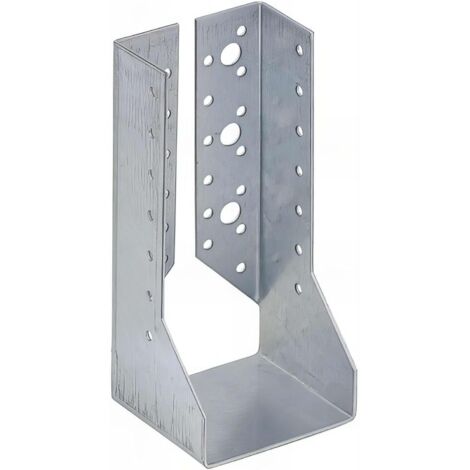 Sabot De Charpente - 1 Pièce - Acier Galvanisé - Ailes Intérieures - Fixation Poutres Et Solives - 80x180 Mm