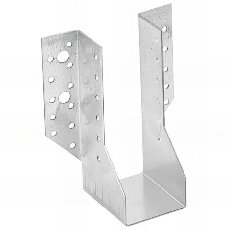 Fixtout – Sabot de charpente galvanisé à ailes extérieures – Largeur 60 mm – Hauteur 160 mm – Épaisseur tôle 2 mm – Pour bois dur