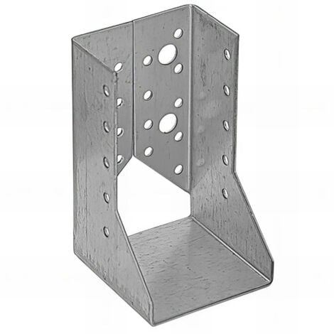 Sabot de charpente galvanisé à ailes intérieures - Largeur de 70 mm - Hauteur 125 mm