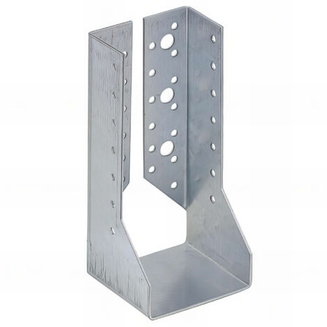 Fixtout – Sabot de charpente galvanisé à ailes intérieures – Largeur 80 mm – Hauteur 180 mm – Épaisseur tôle 2 mm – Pour solivage bois