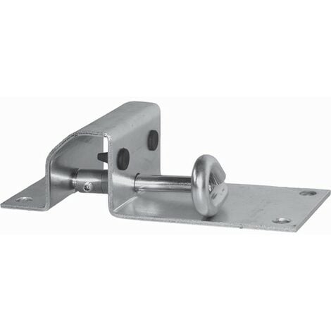 Sabot de portail règlable - Hauteur 50mm Largeur 80mm - Acier galvanisé - À visser - DECO FER FORGE