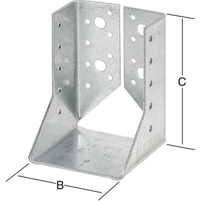 Vormann - Sabot de poutre. Int 100X140 galvanisé.. ce