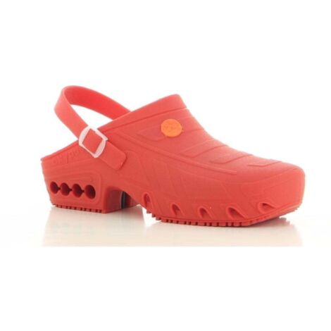 Sabot de travail autoclavable Oxypas Oxyclog ESD SRA Rouge 39-40