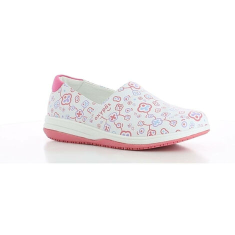 Sabot de travail Oxypas Suzy ESD SRC Rose / Blanc 39 - Rose / Blanc