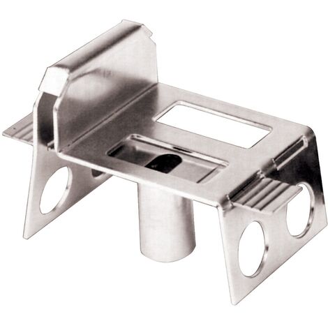 Sabot gâche réglable zingué 100x110mm à sceller - MERMIER - M-553113