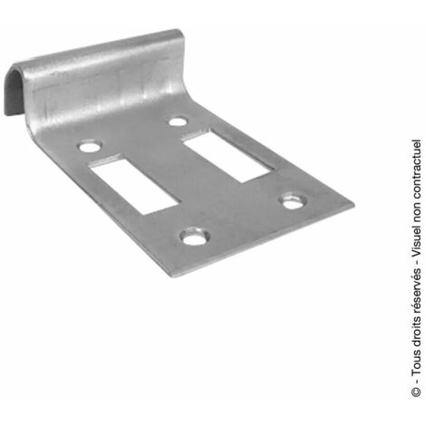 SABOT PORTAIL A VISSER INOX 316L 140X80 LUMIERE 16X45