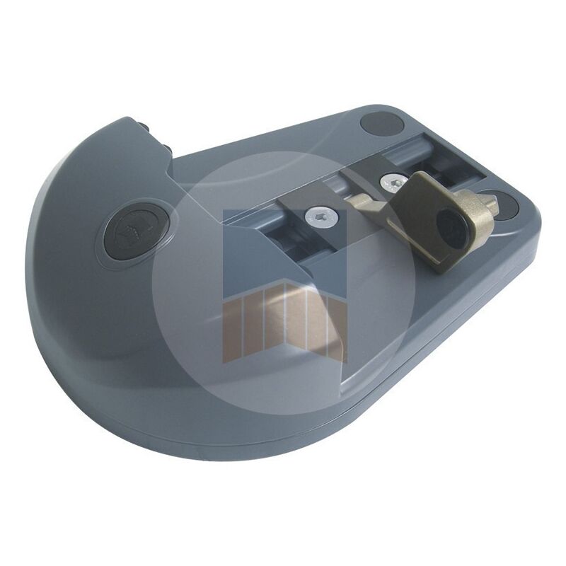 Sabot Prestige en Aluminium pour portail manuel Finition: Brut - Cale: Sans cale - Portac