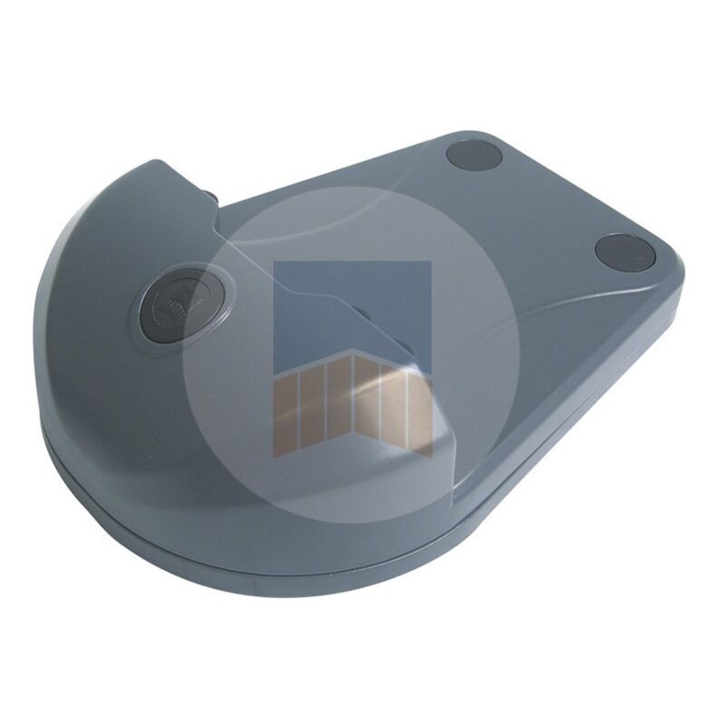 PORTAC Sabot Prestige en Aluminium pour portail motorisé Finition: Brut - Cale: Sans cale