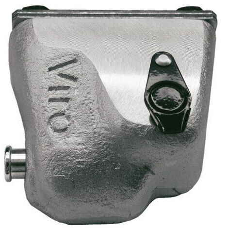 Sabot rideau métallique CONDOR – Monobloc en fonte d'acier – Protection anti-défoncement et anti-perçage – Cylindre invisible – Viro