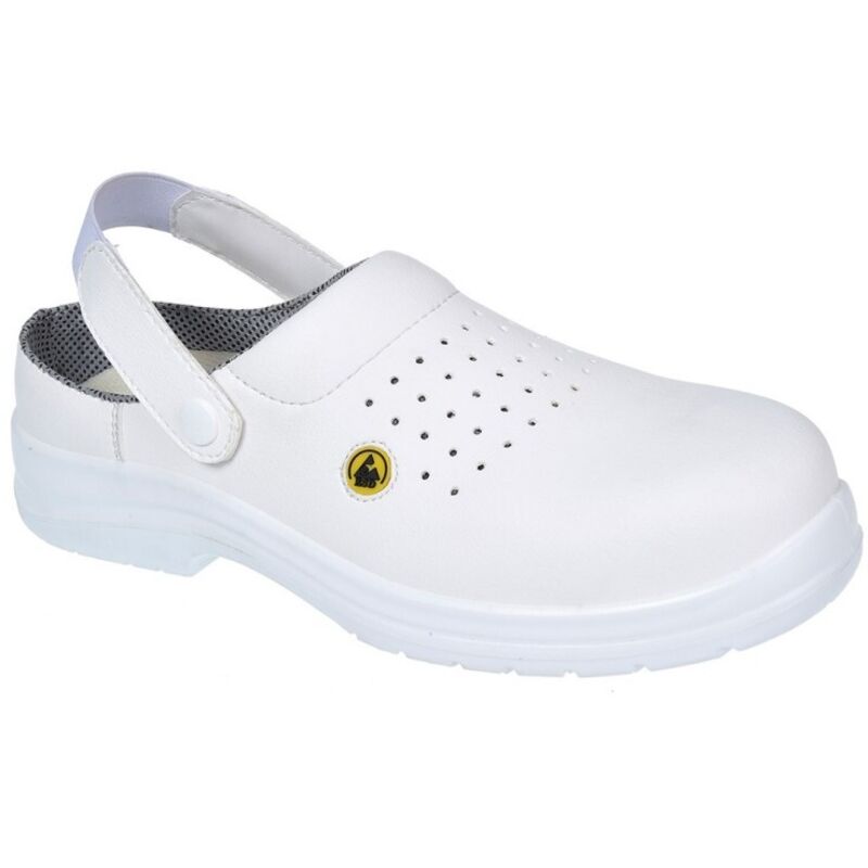 Zoccoli di sicurezza in composito ventilato Portwest ESD SB AE Bianco 37