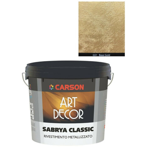 Sabrya Classic Decorativo effetto sabbiato metallico - Carson 1 Litro - Gold