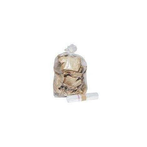 Sac 110l transparent 55 microns / le carton de 200 - PROMOSAC - Sac poubelle 110 litres