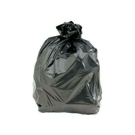 Sac 130l noir 45 microns - le carton de 100 820x10150mm - PROMOSAC - Sac poubelle 130 à 160 litres