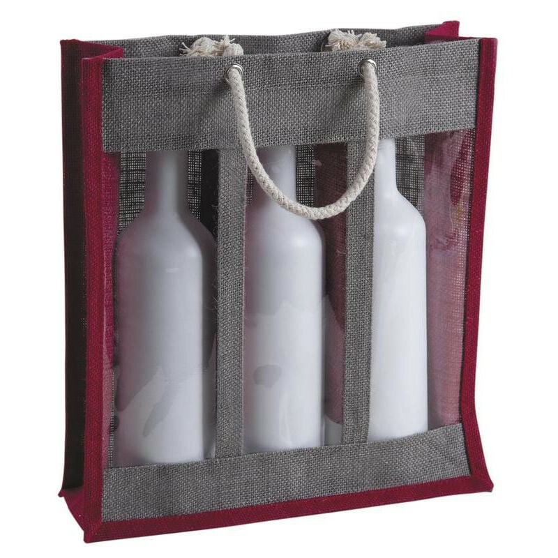 Sac 3 bouteilles en jute