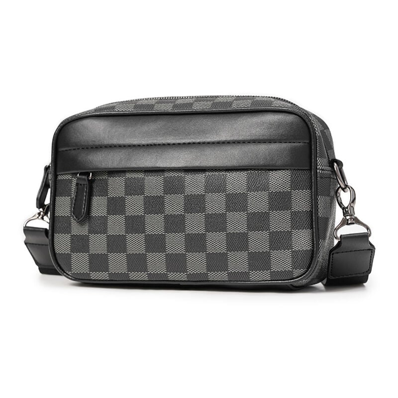 Sac à bandoulière en pu, sac de grande capacité, sac à bandoulière, sac à bandoulière de sport pour homme, sac de poitrine décontracté