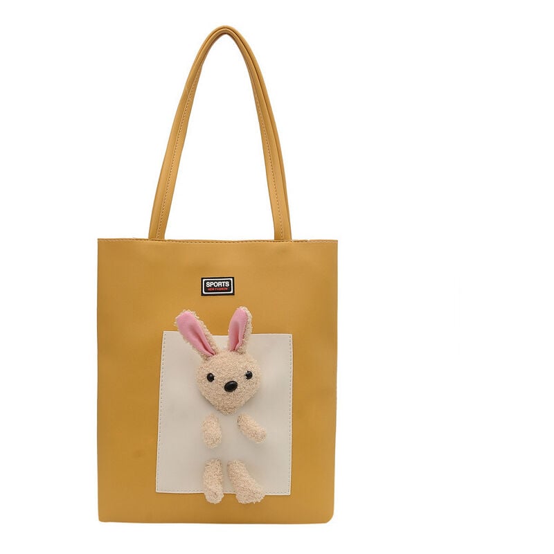 Sac à bandoulière étudiant 2023 nouvelle mode simple mignon lapin grande capacité sac fourre-tout portable sac femme
