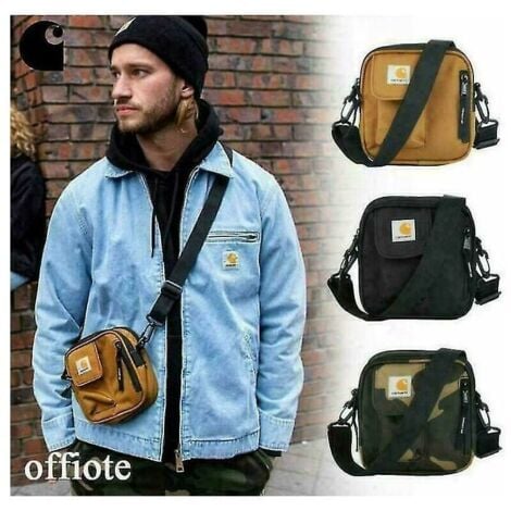 ENSOLEILLE Sac à bandoulière Taille Voyage Cross Body Carhartt Homme Femme Messenger Utility - Noir, Ensoleillé