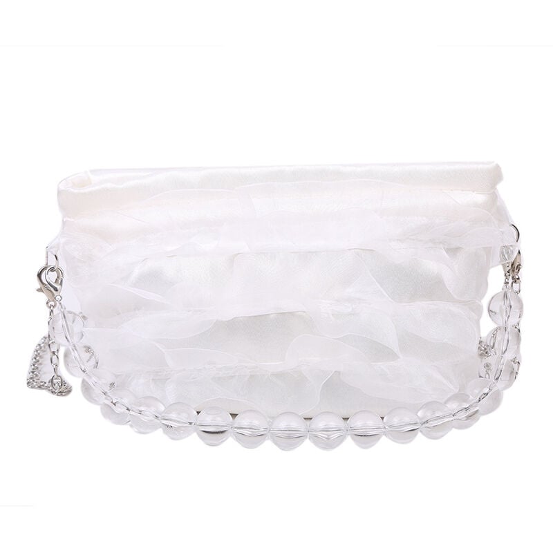 Sac à bandoulière tendance pour femmes, sac à bandoulière populaire pour célébrités sur Internet, sac à chaîne en perles, petit sac à bandoulière