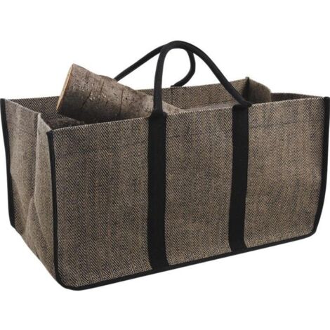 Sac De Transport Pour Bois De Chauffage - Toile Résistante à L'Eau, Grande Capacité, Idéal Cheminée, Camping, Plage